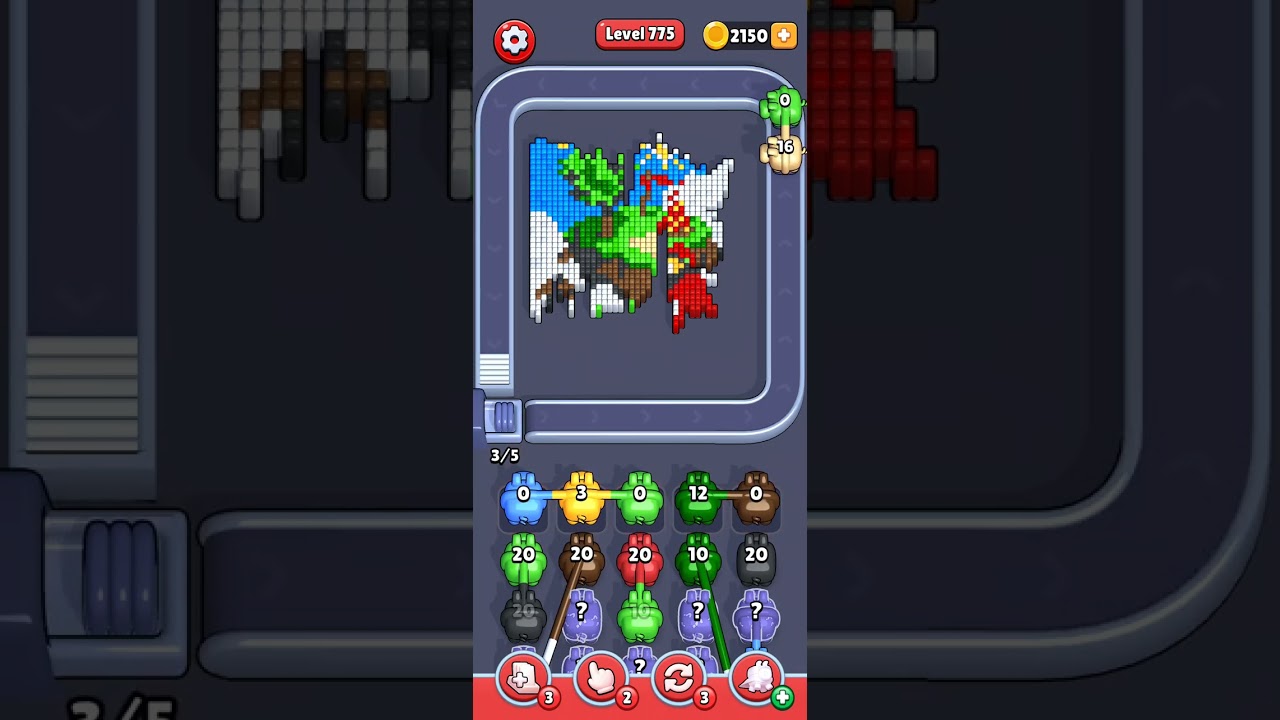 Pixel Flow Level 775 Solution No Commentary 