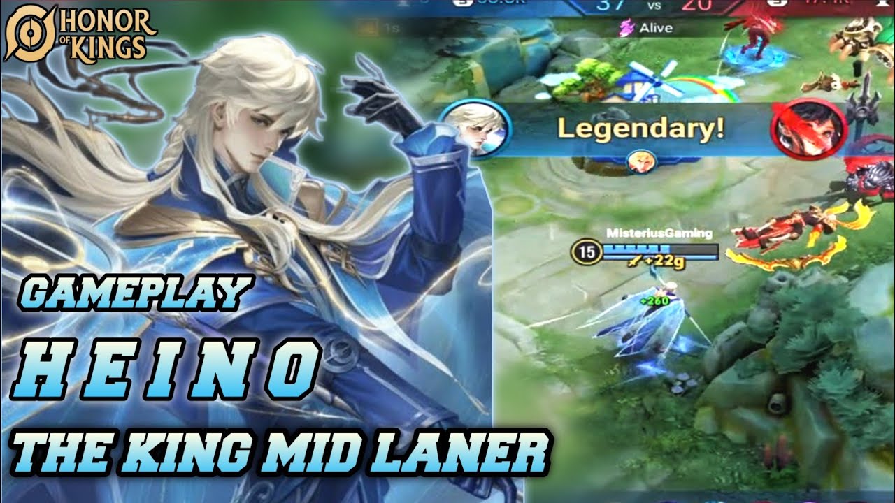 Honor of Kings (HOK) Heino mage mid lane Hero gameplay - Honor of Kings