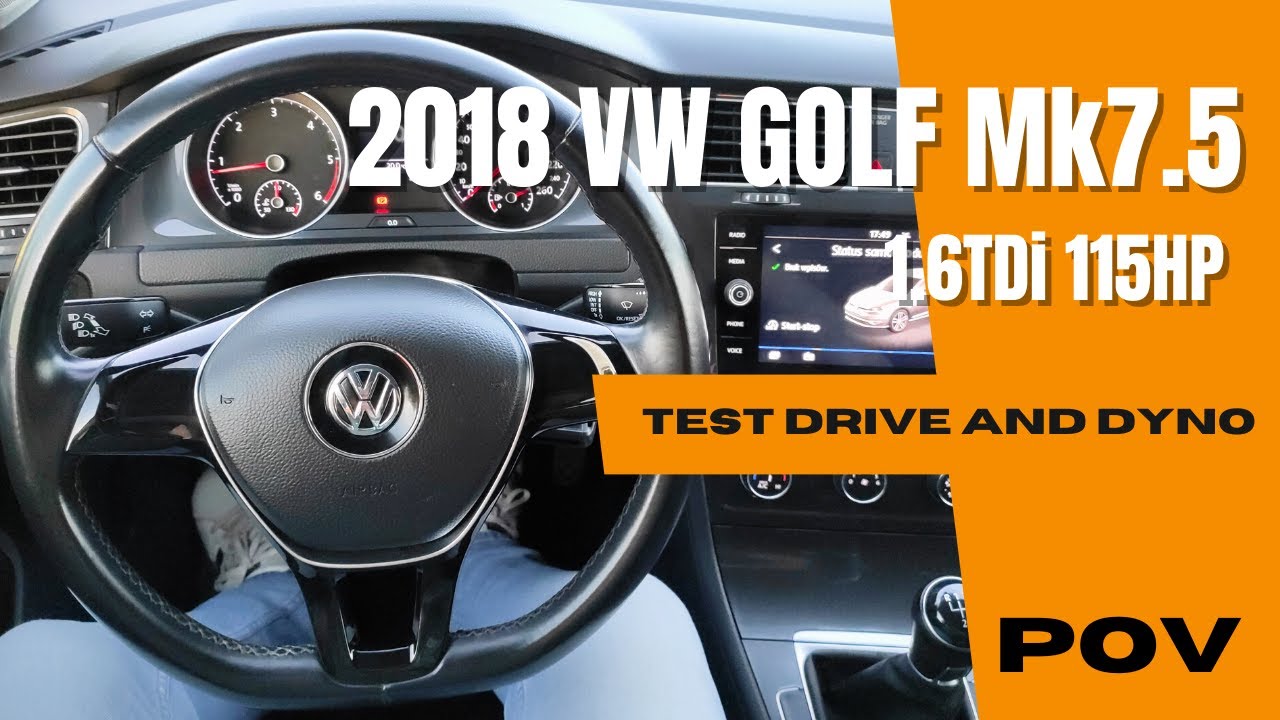Volkswagen Golf Mk7.5 2018 (1.6TDi 115HP) | 4K POV Test Drive  | Dyno | Weighing | Acceleration