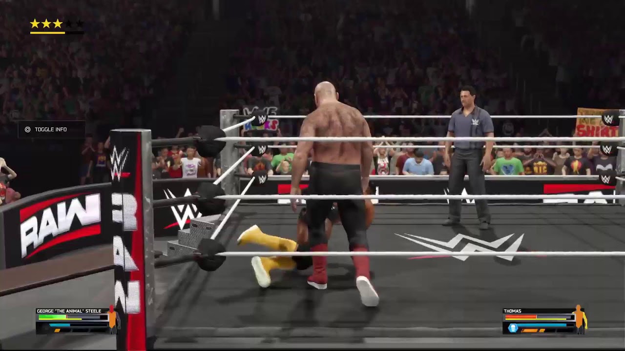 hardcore champion George the animal steele vs Thomas