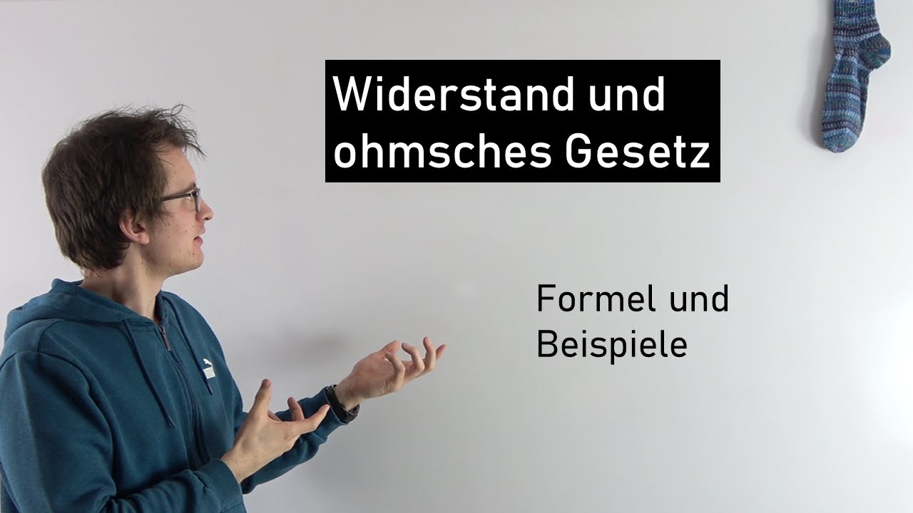 Elektrischer Widerstand - Formel und Ohmsches Gesetz - gut erkl&auml;rt  | Physik Mittelstufe