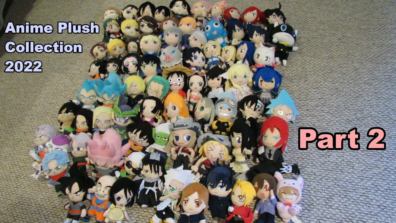 Anime Plush Collection Part 2 (Fairy Tail, DBZ, One Piece, Demon Slayer, Soul Eater, etc.)