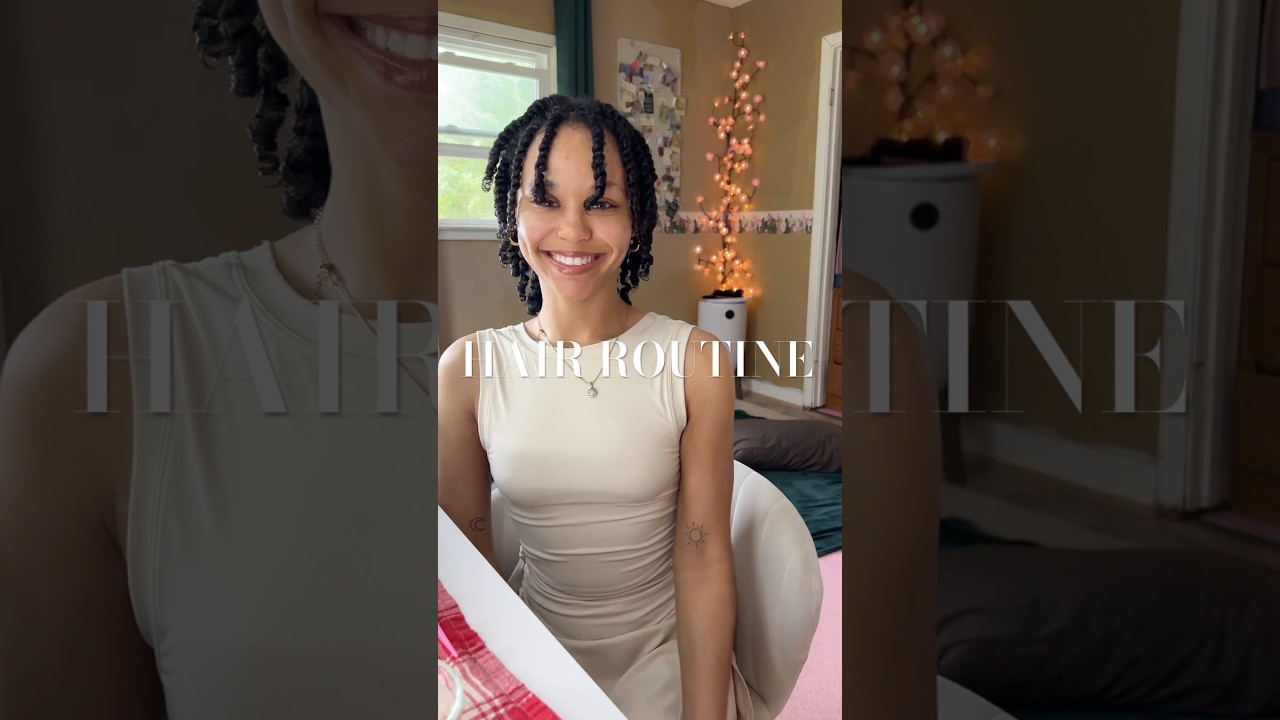 Twist out routine  #cynphaniedevine #haircare #curlyhair