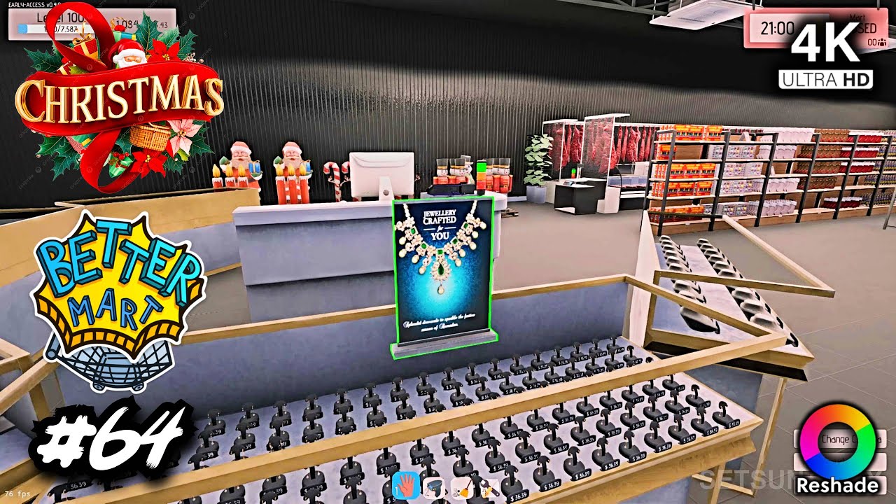 Massive Updates Jewelry Christmas Cold Storage Repair - Better Mart 4K Reshade #64 Lv 100