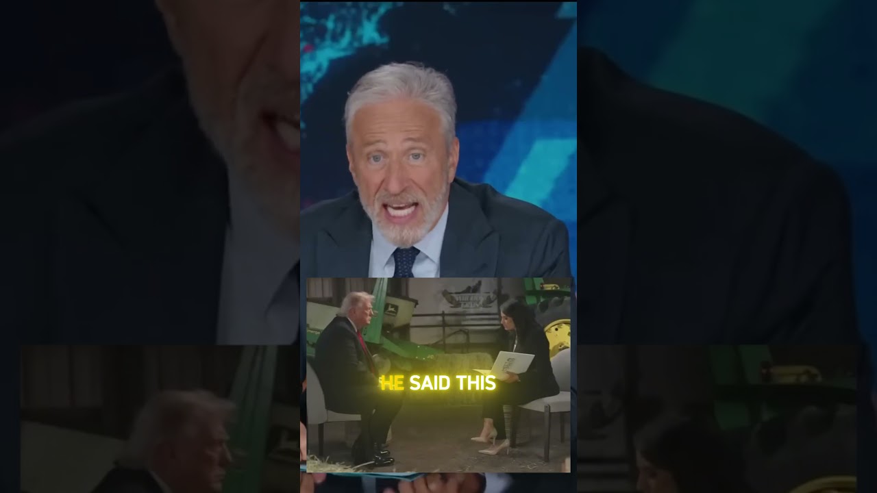Did Trump actually say this? Jon Stewart reacts #politicalnews #shorts