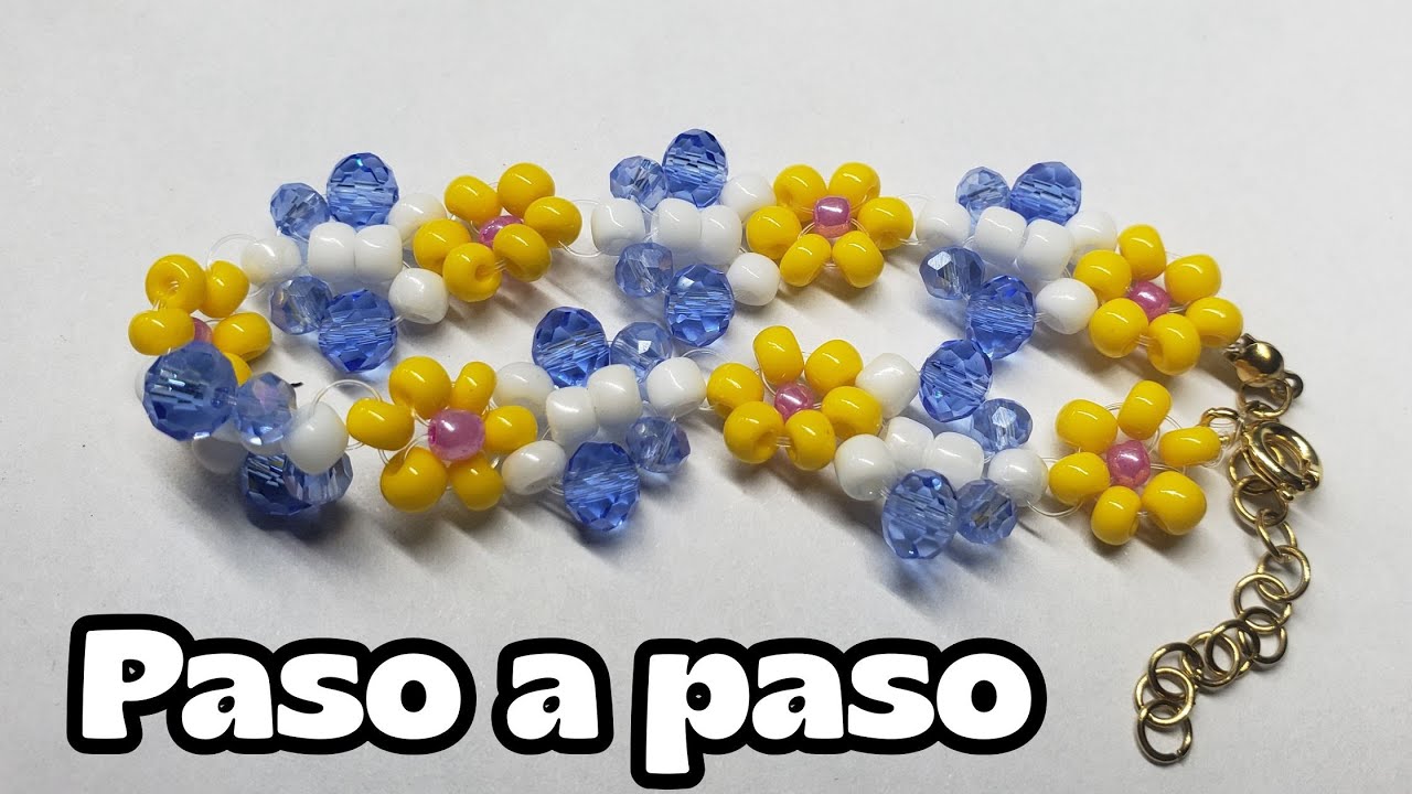 Hermosa pulsera de MARIPOSA y flor