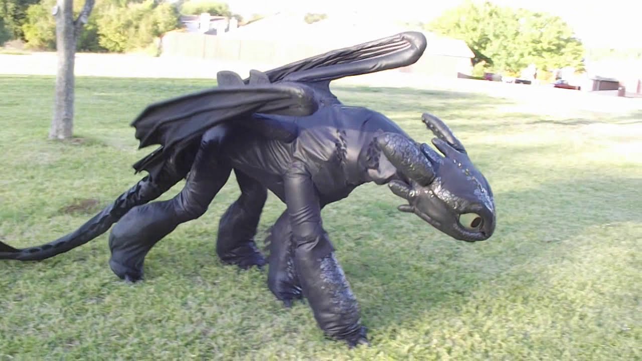 Toothless costume overview