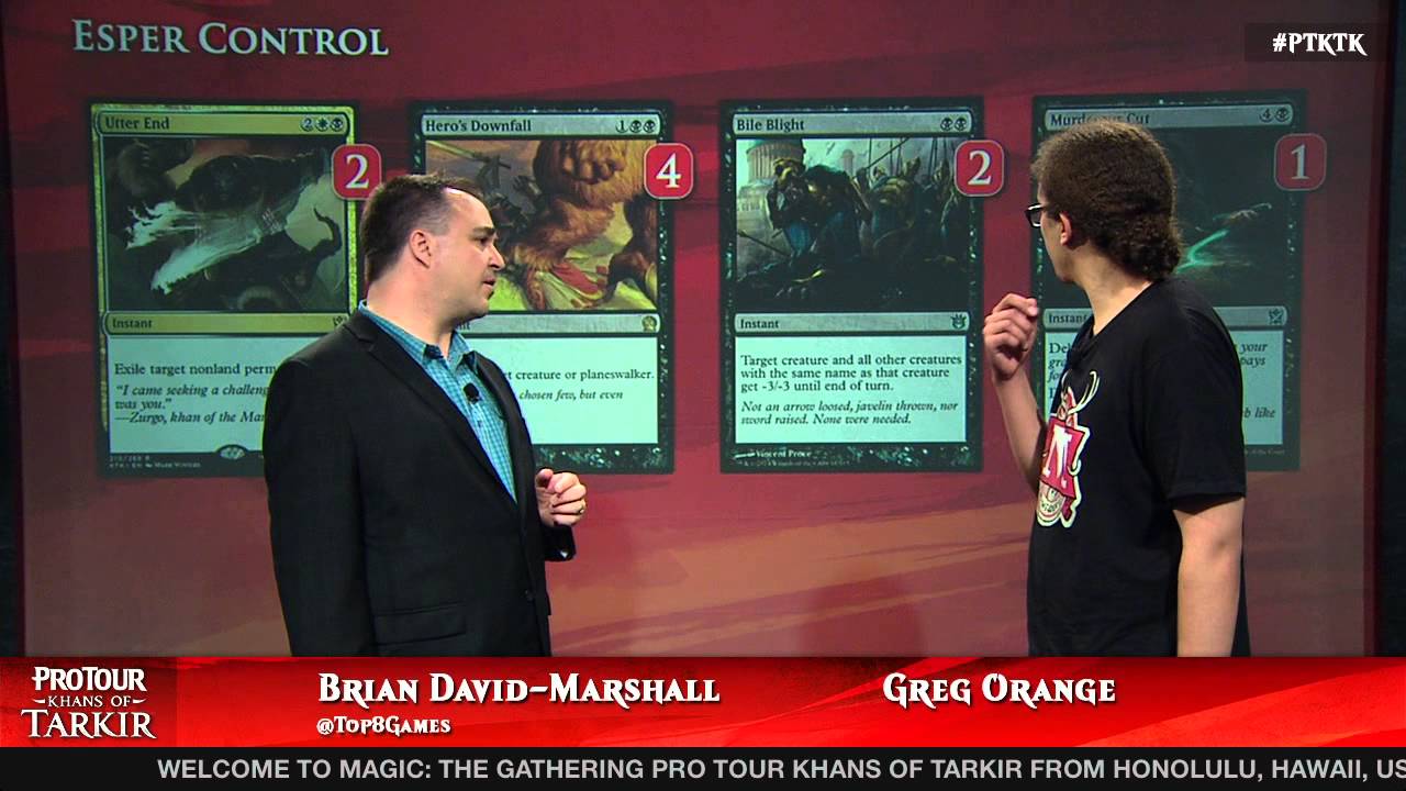 Pro Tour Khans of Tarkir Deck Tech: Esper Control with Greg Orange