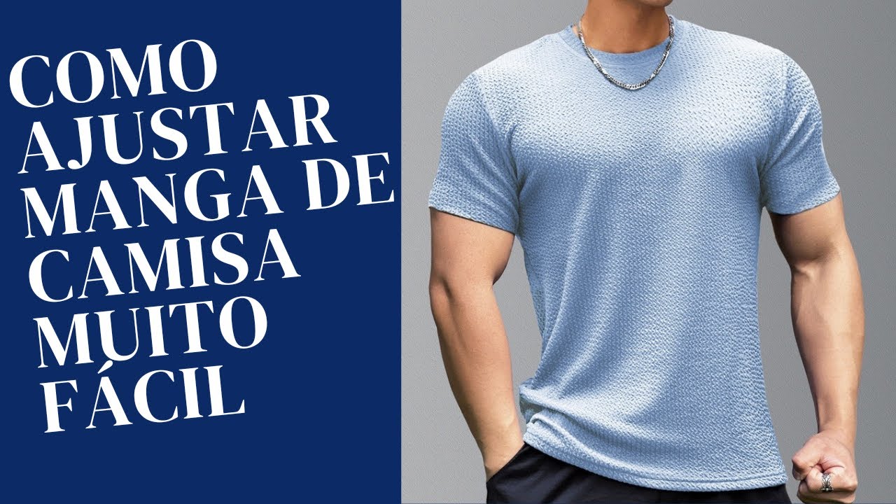 COMO  AJUSTAR  MANGA   DE  CAMISA  SEM  MÁQUINA  DE COSTURA. #iniciantes #costuraparainiciante