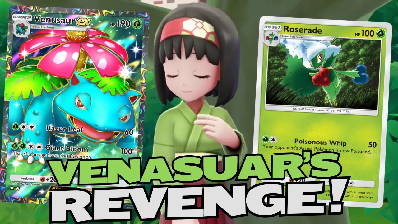 New Poisonous Perfection! Venusaur EX & Roserade Deck | Pokemon TCG Pocket