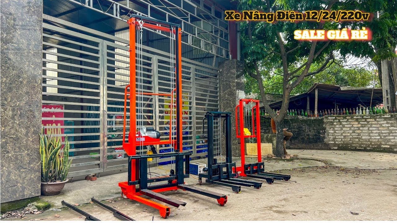 💥Hàng Sẵn :3 Chiếc Xe Nâng Điện 12/24/220v và Xe Nâng Quay Tay 300kg Giá Rẻ Nhất VN