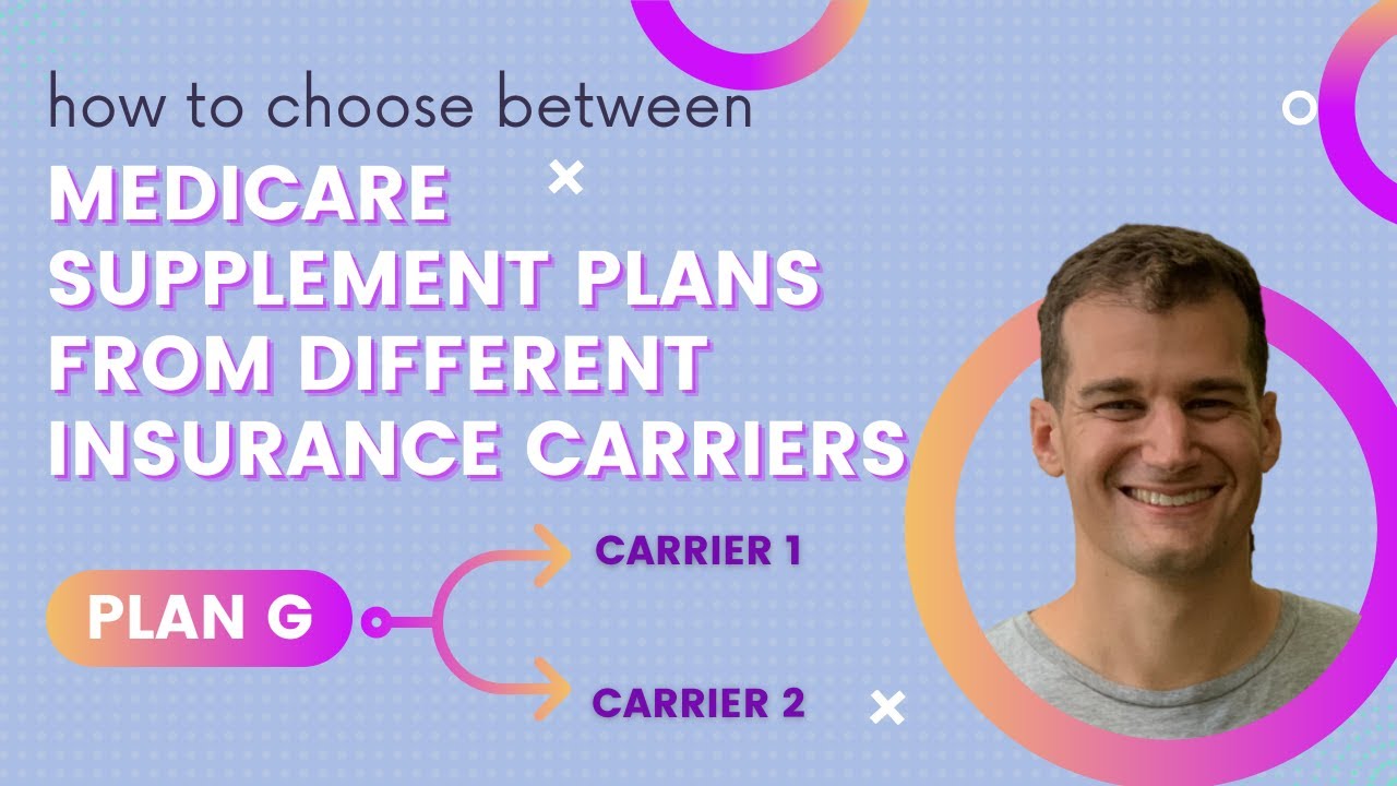 How to Choose Between Medicare Supplement Plans From Different Insurance Carriers