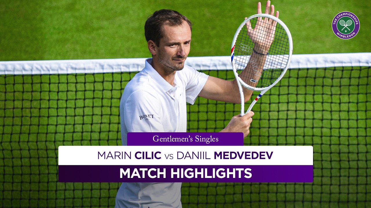 A flying start for Medvedev | Marin Cilic vs Daniil Medvedev | Highlights | Wimbledon 2026