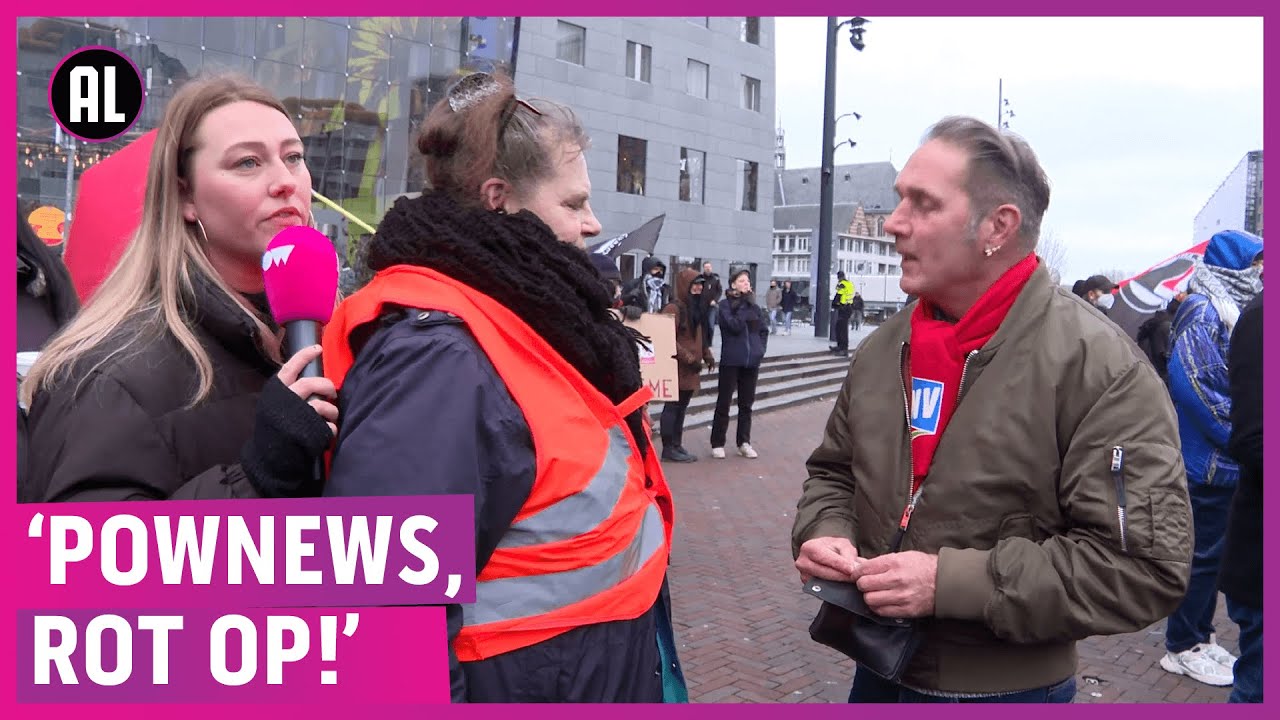 Irritante Antifa-vrouw verpest demo!