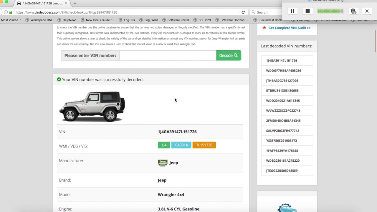 VIN number check-How to get car info using VIN number