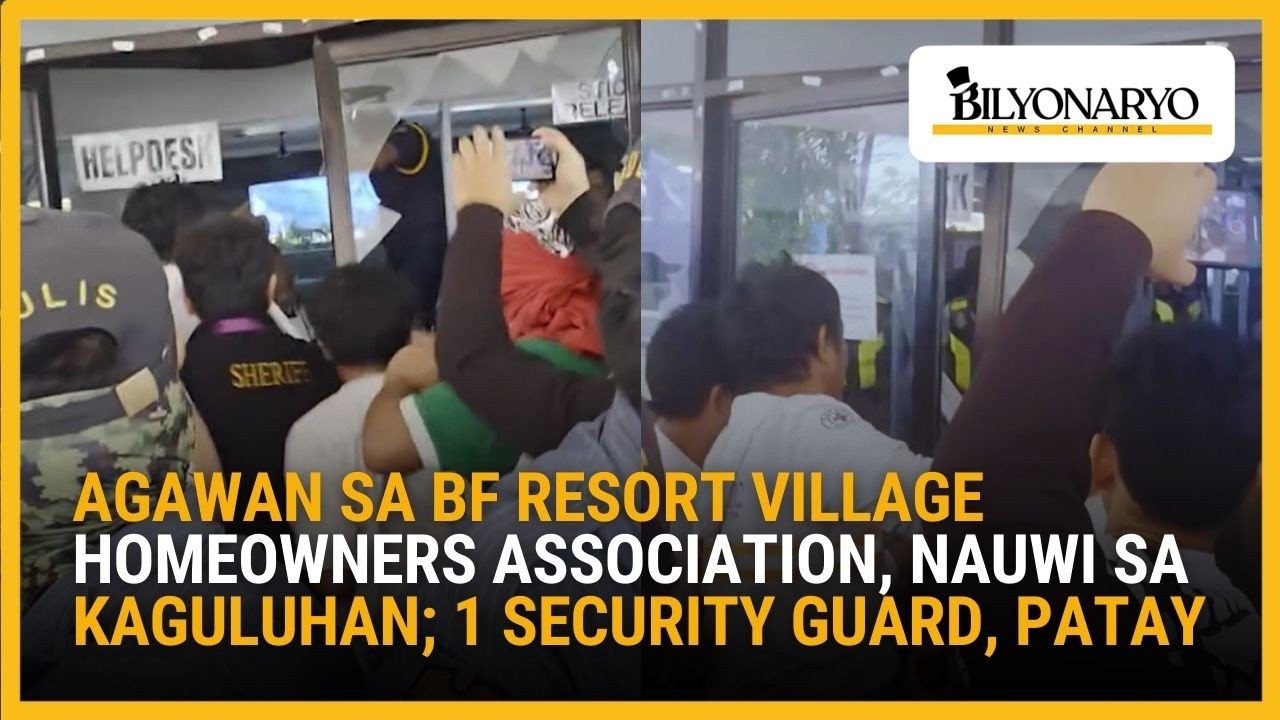 Agawan sa BF Resort Village Homeowners Association, nauwi sa kaguluhan; 1 security guard, patay