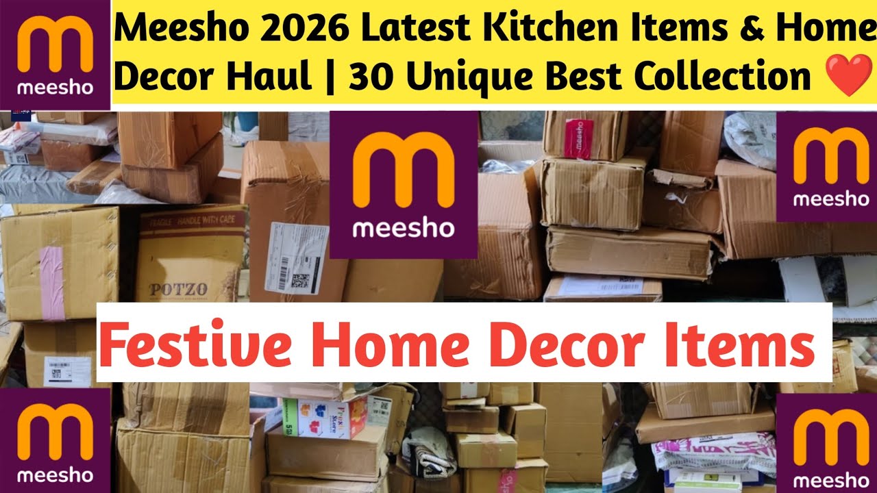 Meesho 2026 Latest Kitchen Items & Home Decor Haul | 30 Unique Best Collection ❤️ | #meesho #sale 