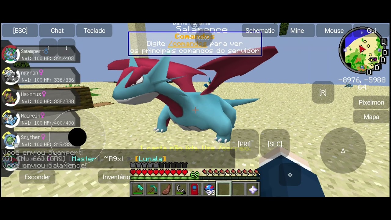Meu primeiro vídeo de pixelmon brazil