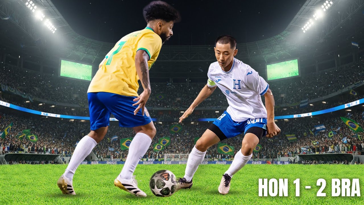 Jugué vs Brasil ante 30,000 fans en el Estadio Olímpico 🇭🇳🇧🇷