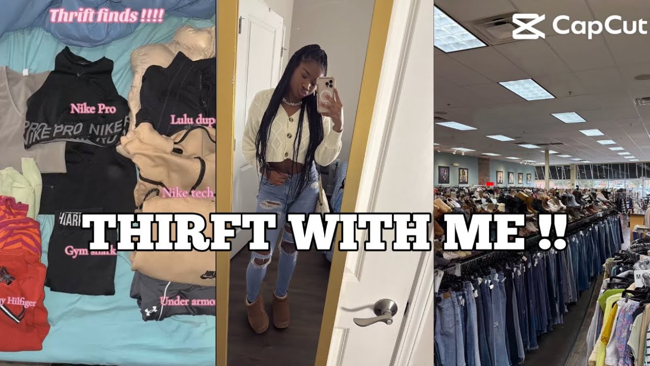 THIRFT WITH ME !!! (Lululemon, Nike tech , Gym Shark & more )| Official Mariah 