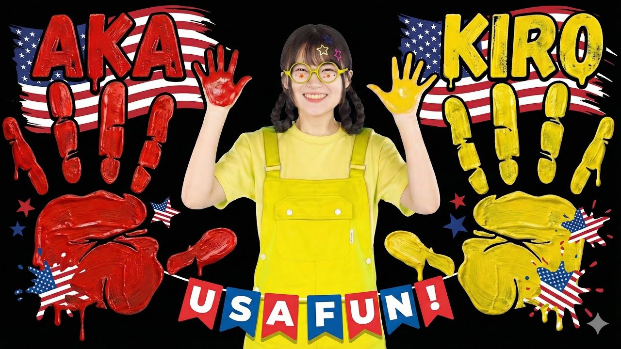 AKA! KIRO! AKA! SHIRO! AO! KIRO! | VIRAL TREND! | Color Mixing | immersive interactive