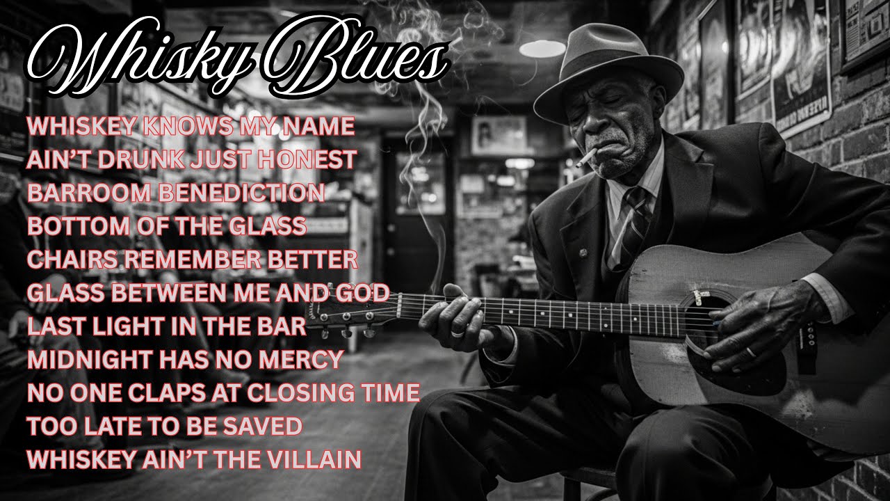 Relaxing Whiskey Blues Music 🎸 Heartbrake, Pride, Struggle, Resilience and Raw Emotional Vocals