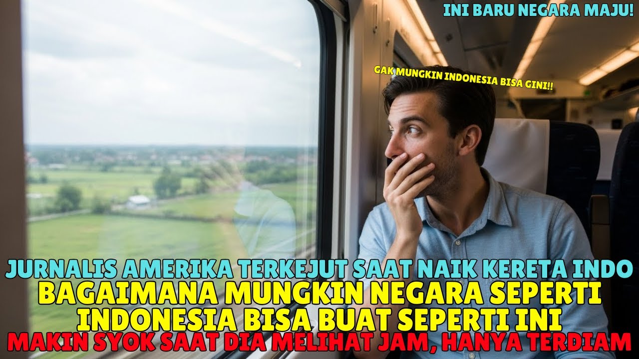 MUSTAHIL ADA SELAIN DI INDONESIA! PENGALAMAN JURNALIS AMERIKA SAAT NAIK KERETA INDO, TERNYATA