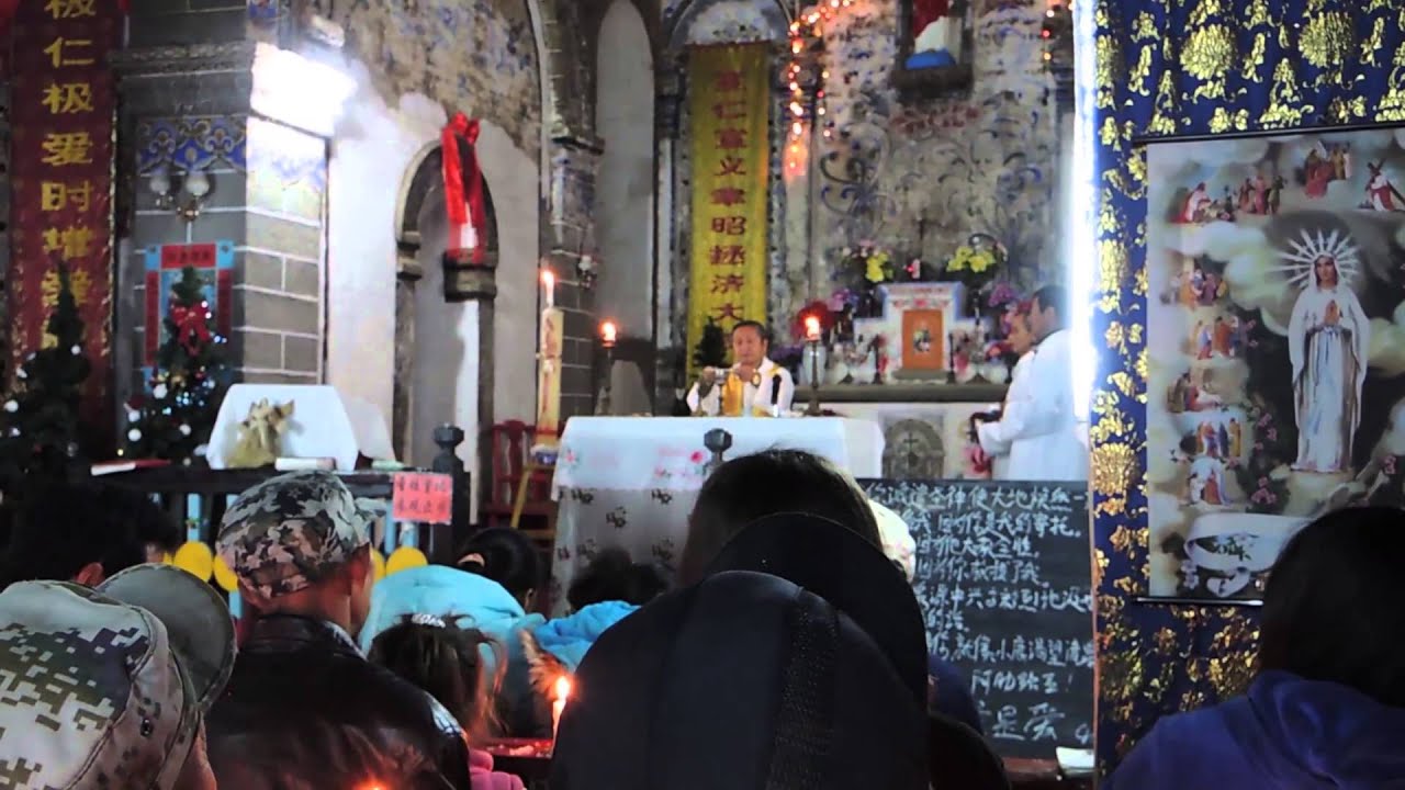 Easter Vigil at Cizhong Catholic Church, Yunnan, China