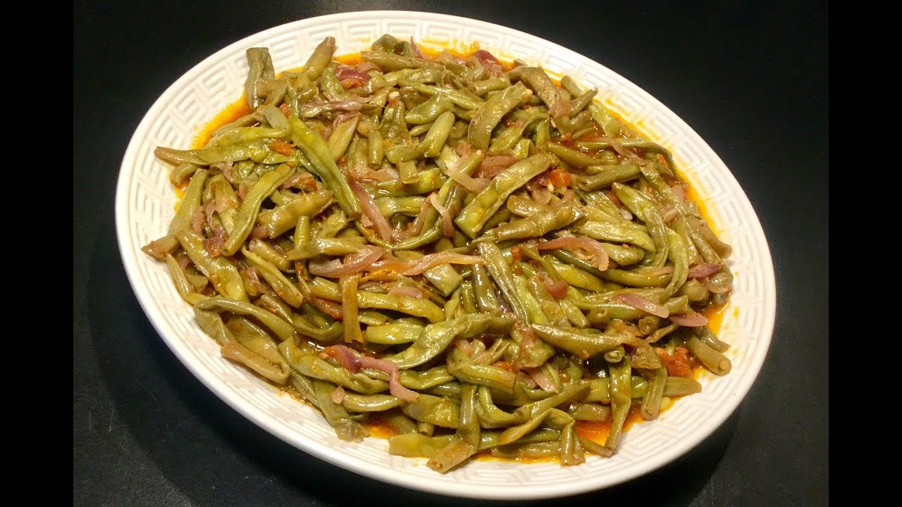 RECETTE VÉGÉTARIENNE LES HARICOTS VERTS À LA TOMATE