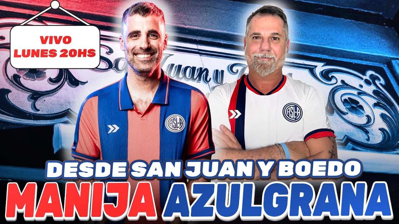 SAN LORENZO - DESDE SAN JUAN Y BOEDO - PREVIA VS BOCA Y PRESENTACIÓN DE CAMISETAS - MANIJA AZULGRANA