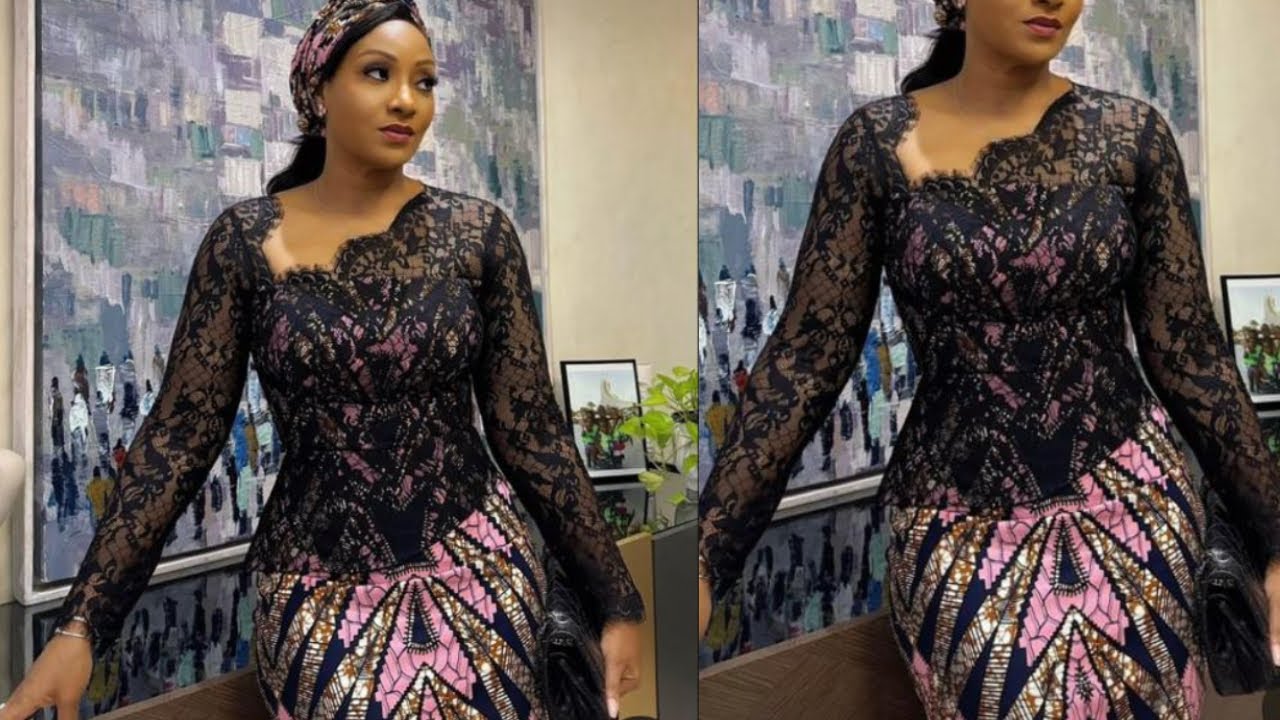 How to sew a SCALOPPED neckline gown with lace placement.