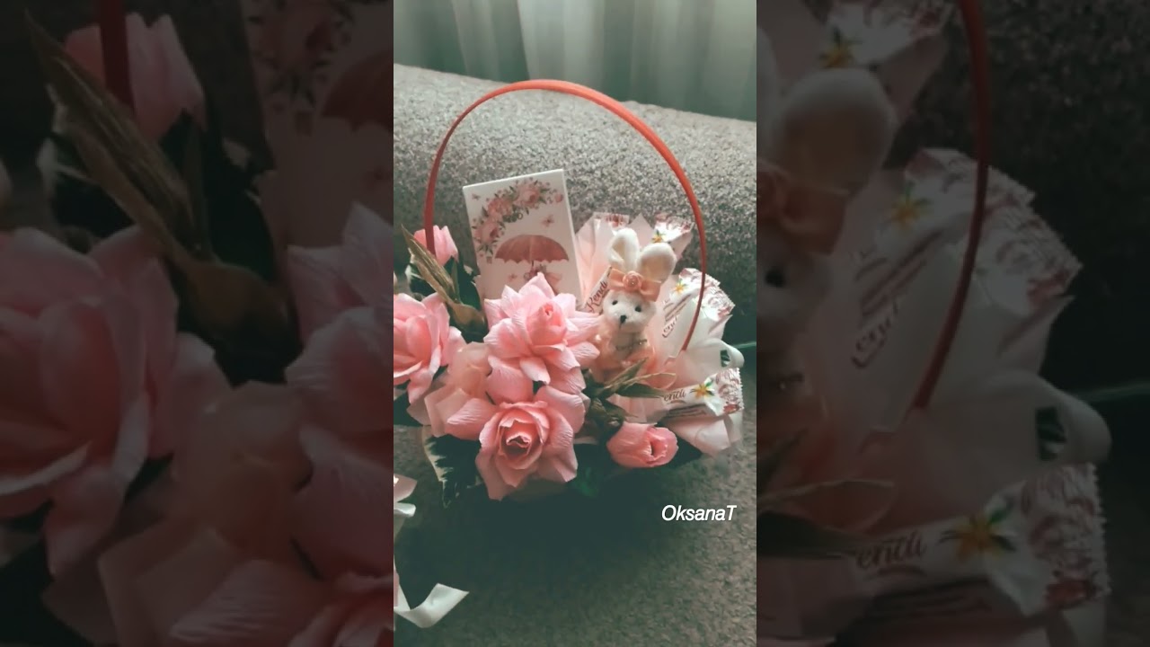 Букеты из конфет/свит дизайн/бумажная флористика #sweetdesert #цветысвоимируками #букетизконфет