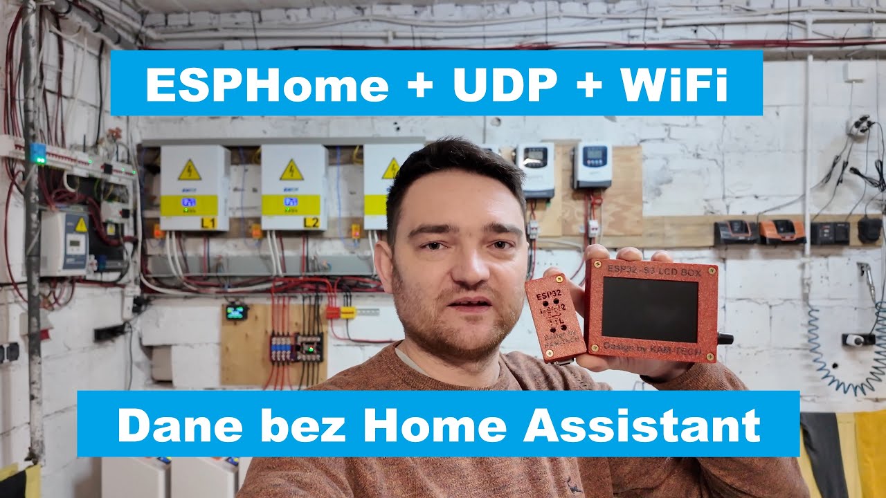 Easun SMG II 5.6kp, ESP32, ESPHome, UDP,  WiFi, LCD - KOMUNIKACJA BEZ HOMEASSISTANT