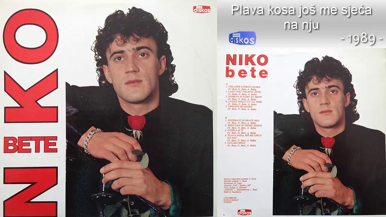 Niko Bete - Plava kosa jos me sjeca na nju - (Audio 1989)