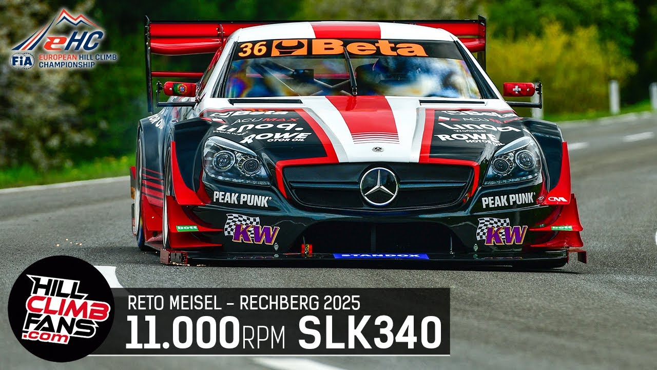 11.000rpm SLK340 at Hill Climb Rechberg 2025 | Reto Meisel ☆