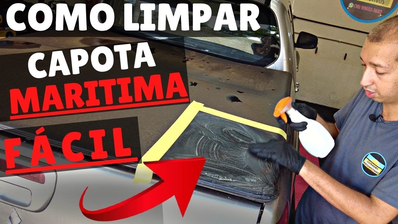 😀Como limpar capota maritima. limpe facil