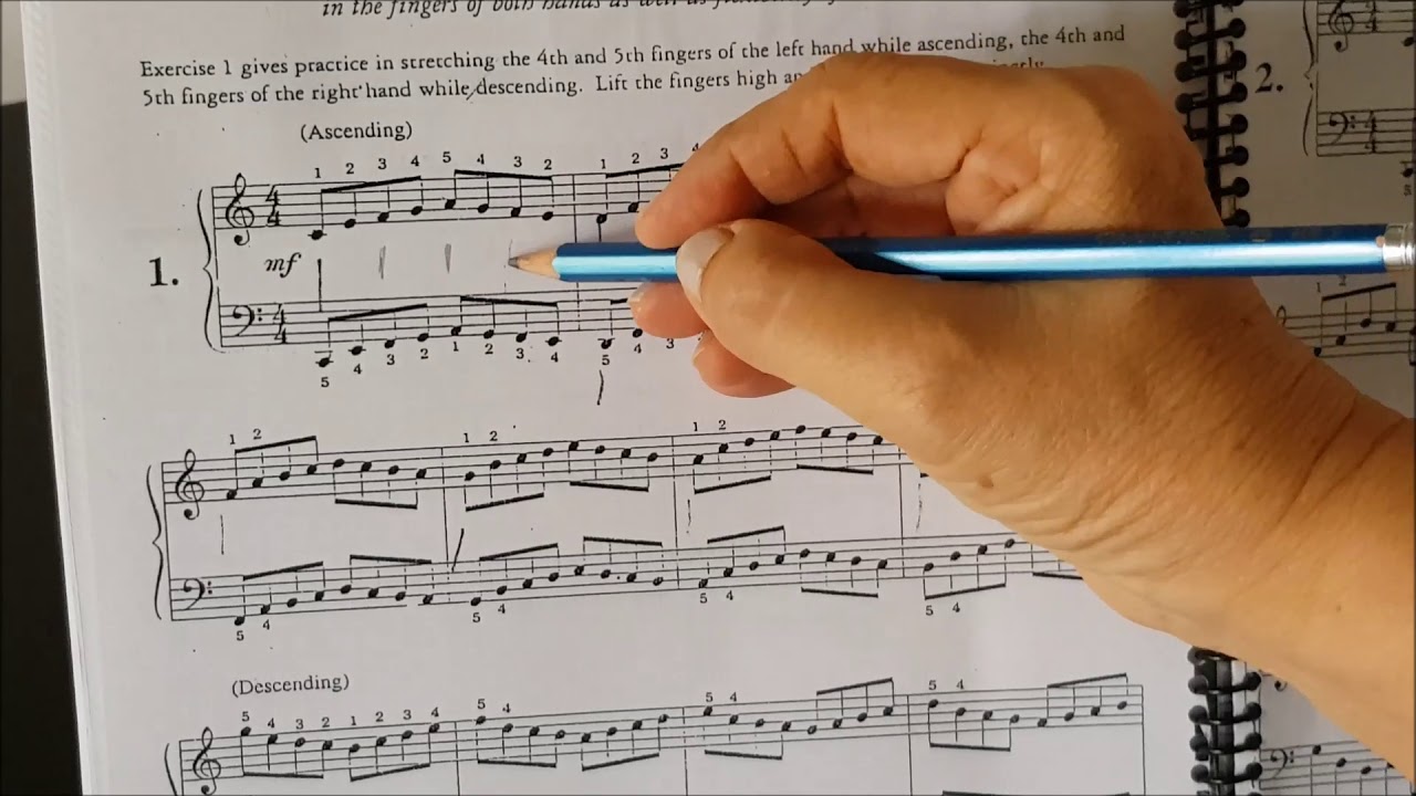 Hanon Ejercicio #1. 1a. parte