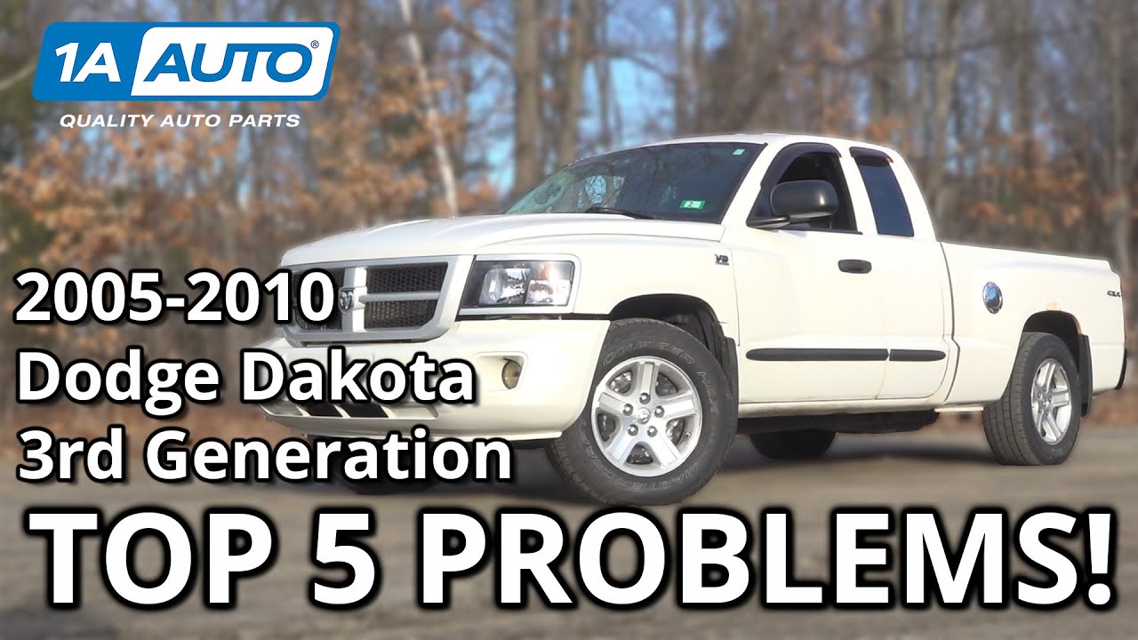 5 основных проблем Dodge Dakota Pickup 2005-2010 3-го поколения