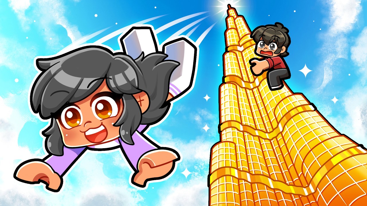 CLIMBING and JUMPING Off Towers in Roblox!