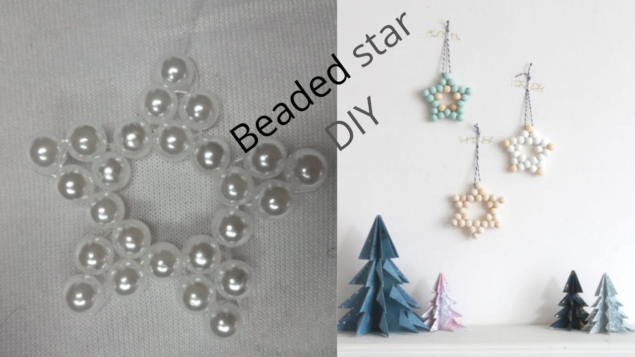 HIGHLY REQUESTED; Christmas Ornaments - Beaded star DIY 🥳🎄