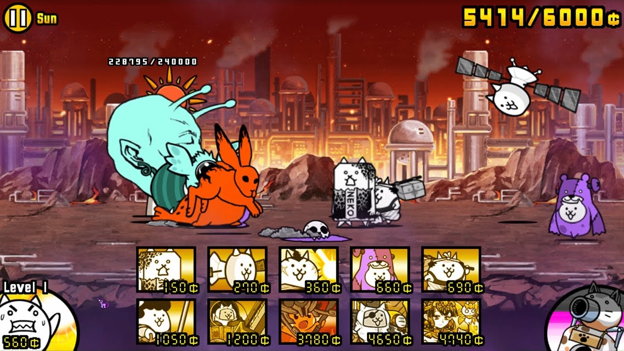 CotC Ch.2 Z-Outbreak Mode - Sun - The Battle Cats