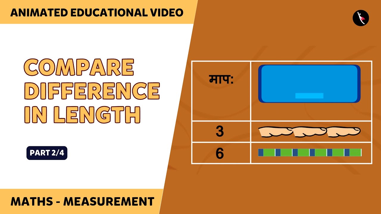 Compare the difference - Measuring Length - Non Standard Units | Measurement With Body Parts | 2/2