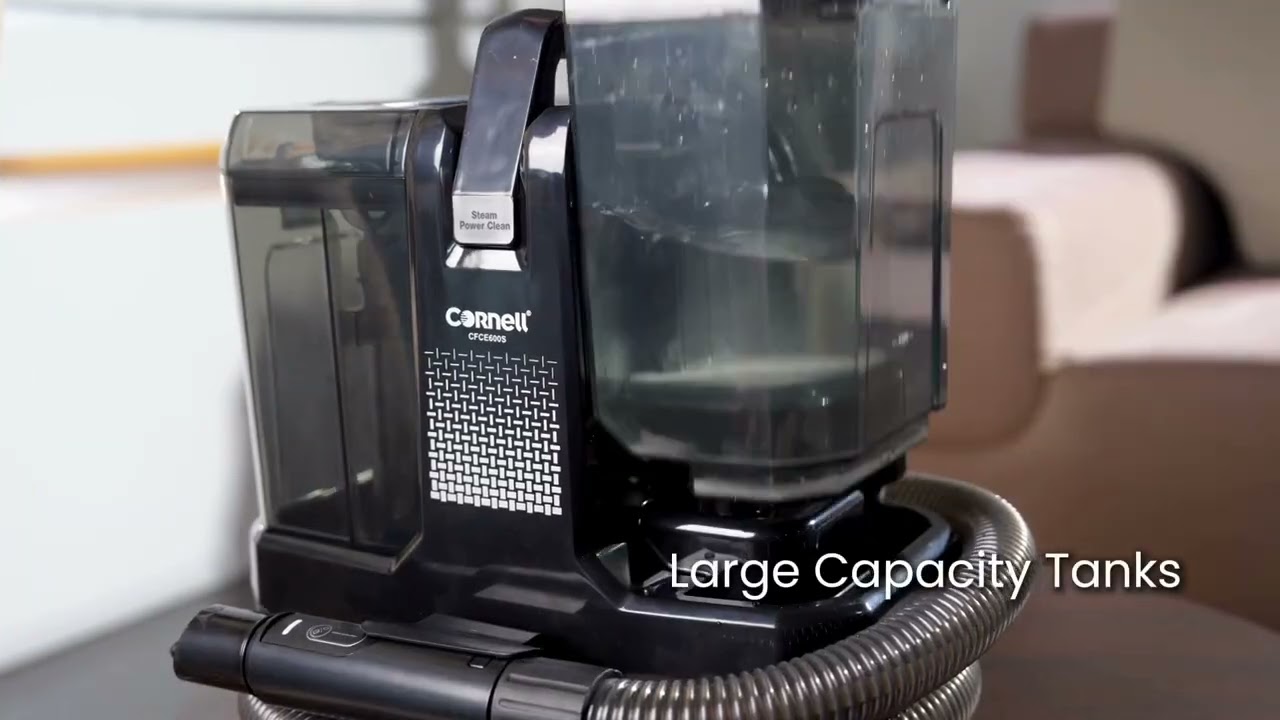 Cornell Steam Spot Cleaner Comes with 8 Attachments Hot Water and High Temp Steam Vacuum Cleaner