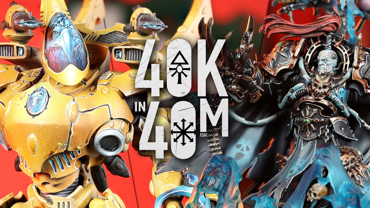 Let the Galaxy Burn! Aeldari vs Black Legion Warhammer 40k in 40m Battle Report