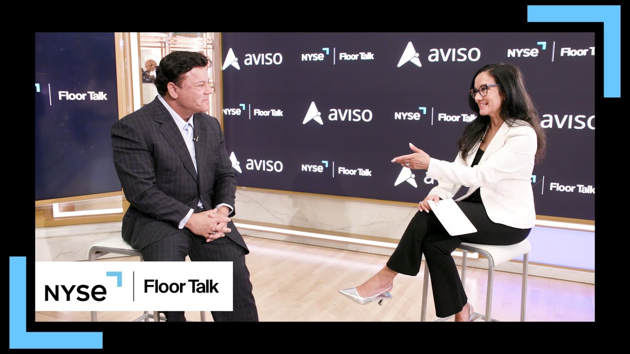 NYSE interview between Judy Khan Shaw & Aviso CEO Trevor Rodrigues Templar on May 10, 2023, New York