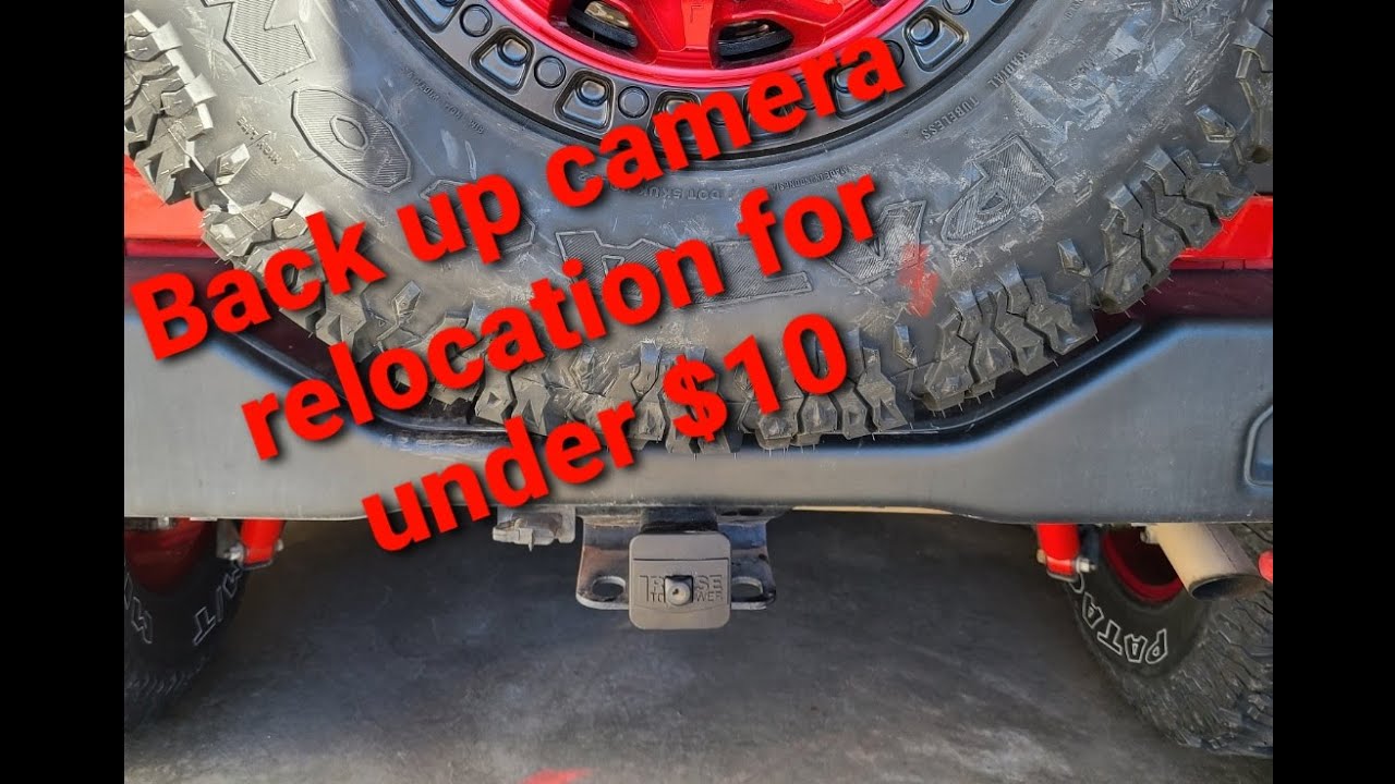 Jeep Backup Camera Relocation Option Under $10. #jeep #jeeplife #wrangler