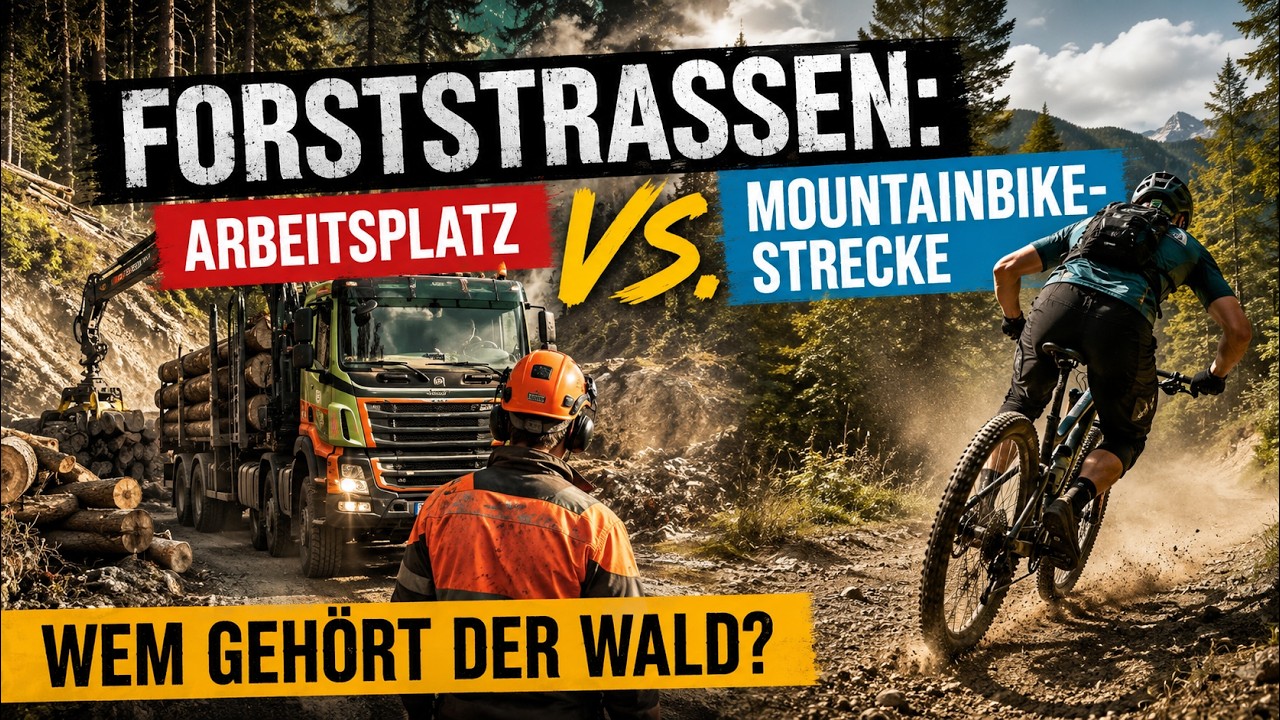 Forststra&szlig;en: Mountainbike-Strecke oder Arbeitsplatz?