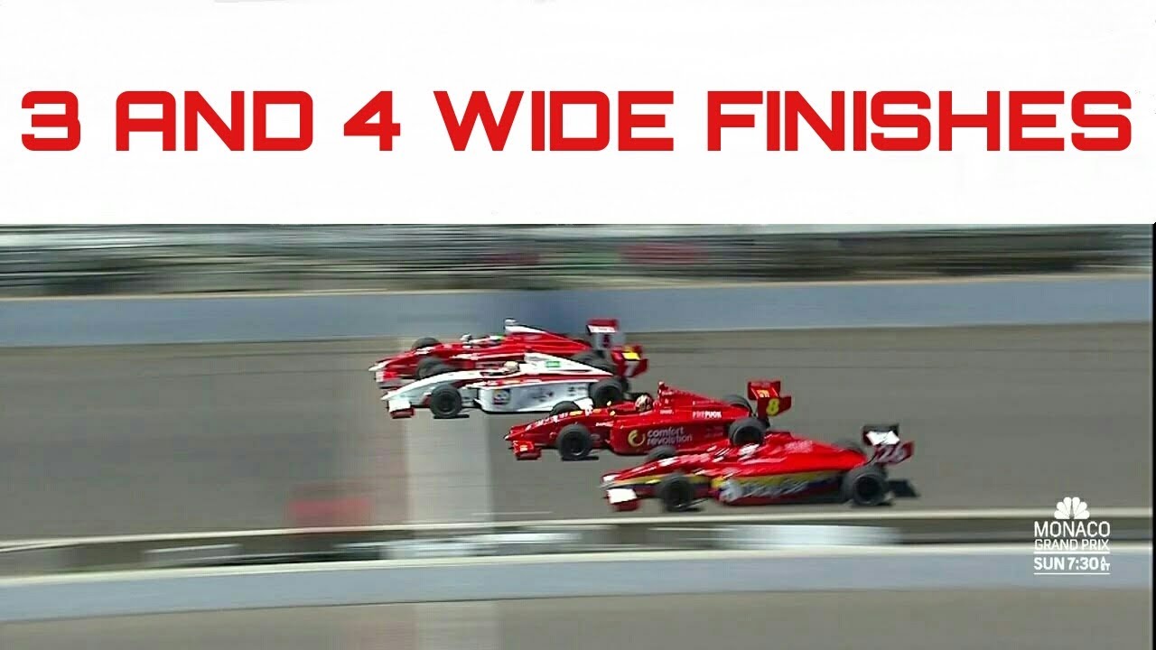 Best 3 And 4 Wide Motorsport Finishes