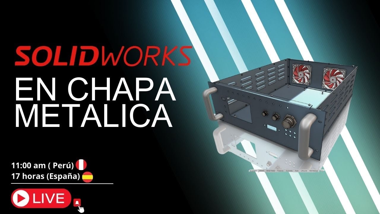 🔥SOLIDWORKS en CHAPA Metálica