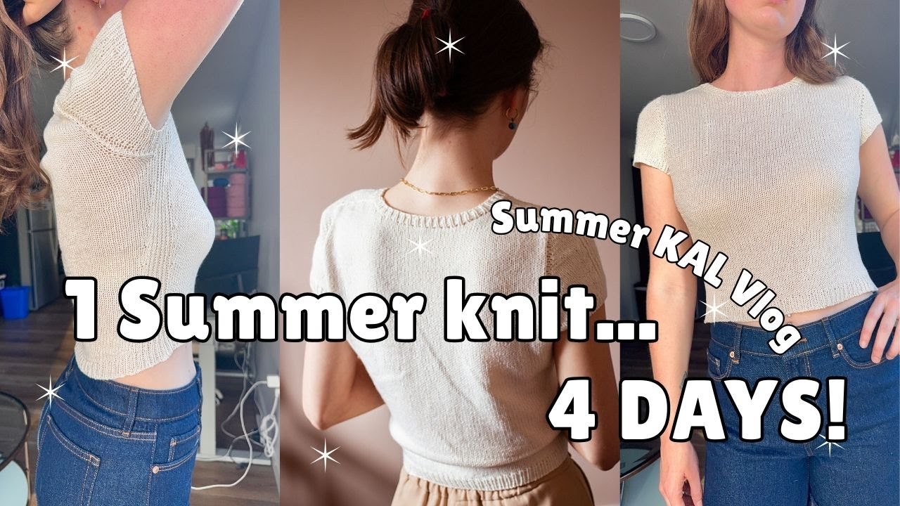 Knit with me ~ Knit the Calm Down Tee in 4 DAYS!